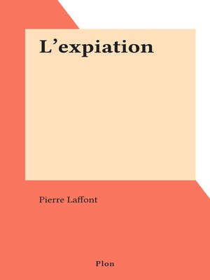 cover image of L'expiation